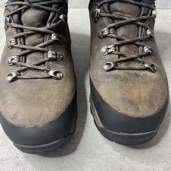 Lowa Mens Hiking Boots Tibet GTX Size 9.5 Brown Backpacking Trekking Outdoor - Picture 4 of 16